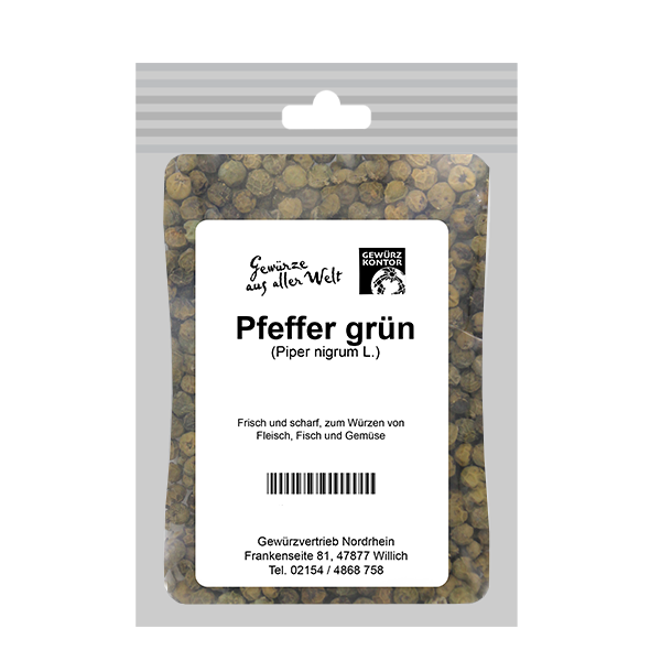 Pfefferkörner grün