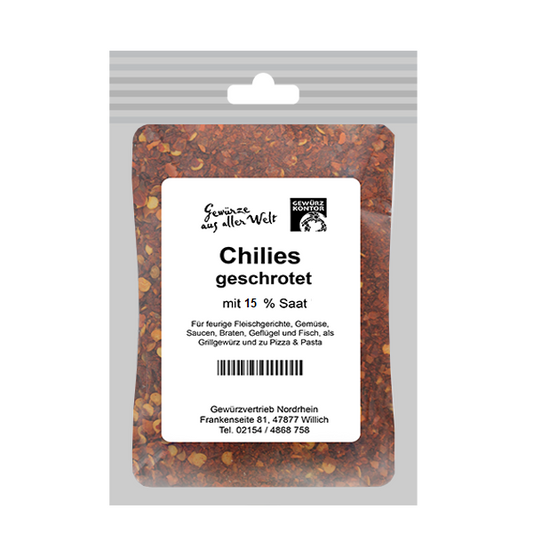 Chilies geschrotet